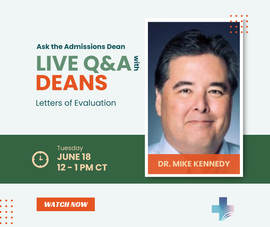 Join Dr. Mike Kennedy from TCOM to learn more about how schools look at your letters of evaluation!